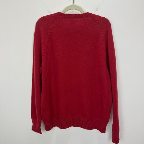 J.Crew Supersoft Lambswool Blend Crewneck Sweater Red Classic Mens XL NWT - Picture 9 of 11